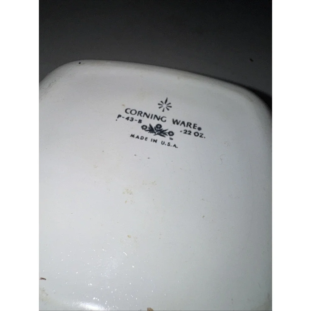 Vintage Corning Ware P-43-B‎ Blue Cornflower Casserole Dish 22oz